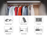 LED Motion Sensor Cabinet Light,2 Pack USB Powered Closet Night Light,20 inch Under Counter Lighting V1171-SENSORBAR20