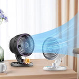 Small Desk Fans - Portable Electric Table Fan with 90-Degree Tilt Head and 3 Speed V1369-AZ3-W-22359