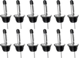 Wine bottle pourer - 12-pack stainless steel - quick bottle dispenser with conical spout and rubber V1259-DP01-BO-246