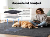 Artiss Floor Rug 160x230cm Plush Area Shaggy Rug Living Room Bedroom Carpet Grey FLR-FLU01-160X230-GY