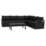 Alfresco Contemporary All-Weather Lounge Set White V264-OTF-543A-WHE-7PC