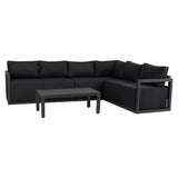 Alfresco Contemporary All-Weather Lounge Set – Charcoal Grey V264-OTF-543A-DGR-7PC