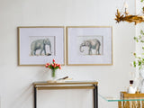Set 2 Elephant Framed Prints 80cm V637-20824