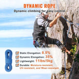 10.2mm Dynamic Climbing Rope, 70M Outdoor Rock Climbing Rope 25KN Breaking Tension, V952-DSDLS230YC10DESE6V0