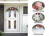 Artificial Floweration Artificial Rose Flower Wreath Door Threshold Home Wedding Party Wall V1294-YM0715-211101QY05-6