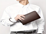Men'S Leather Clutch Bag Men'S Accessories High-Quality Leather Stylish Clutch - Black - Size V1347-918-24073-BLK-23-4-14