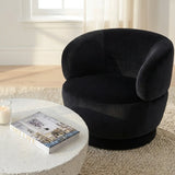 Interior Ave - Luna Swivel Armchair - Black V355-IA-OCC-LUN-BLK