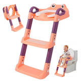 Training Seat Detachable Toddler Toilet Seat Ladder with Adjustable Height PVC Soft Cushion for V1366-AZ2-W-14921
