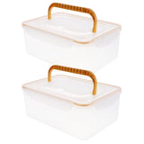 Multi-Color PP Breastmilk Organizer Leakproof Fresh Storage 2Pcs V1366-AZ2-W-21571