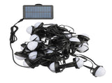 Ground String Light 25 RGB Bulbs IP66 Waterproof APP Bluetooth 2.4G Remote Control Solar Powered V1294-YM0901-3119240075311