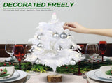 Feather Christmas Tree with Lamp String Artificial Christmas Tree Decoration Simulated Desktop V1294-YM0716-220711LW01-1