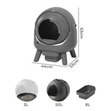 PaWz Smart Self Cleaning Cat Litter Box APP Control PT1266