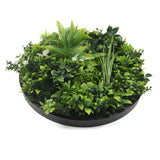 Flowering White Artificial Green Wall Disc UV Resistant 100cm V77-8880024