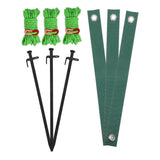 Tree Anchor Kit with Tree Support Clamps and Protective Wraps for Enhanced Gardening and Plant V1192-AZ-W-22309