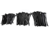 300PCS Cable Ties Multi Size Long Zip Ties for Home Office Garden Fastener SuppliesBlack V1294-YM0718-3117200193711