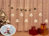 Globe String Lights Santa Style Powered Safe PVC Christmas String Lights for Home Cafe Party V1294-YM0703-3119230005311