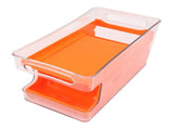 2 Tier Soda Can Rack Beverage Can Can Storage Holder Can Holder for Pantry Refrigerator Orange V1294-YM0703-3118230070011