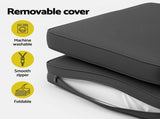 Gardeon Outdoor Chaise Lounge Cushion Lounge Chair Pad Sunbed Mattress Grey OLC-LOUNGE-S-GR