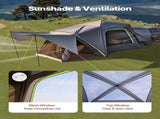 SUV Tent for Camping, 10FT L x 10FT W, Waterproof PU2000mm Spacious Double Layer Design for 5-8 V952-CZZPCHK1010F0ER65V0