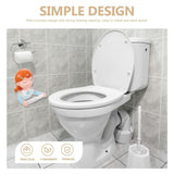 Adorable Resin Toilet Paper Rack Multi Color Wall-Mounted Space-Saving Home Use 1Set V1366-AZ2-W-21536