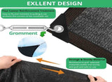 Garden 90% Mesh Cloth, 10 x 20FT Sun Net,Resistant Mesh Sun Reinforced Grommets V1259-DP01-A-3442