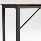 VASAGLE Computer Desk Rustic Brown and Black V227-9101101026310