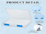 6 Pcs Clear A4 File Box Document Plastic Storage Box Case Board Containers Magazine Protector File V1369-AZ3-W-11714