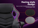 Artiss Gaming Office Chair Computer Chairs Purple OCHAIR-H-GAME-PE