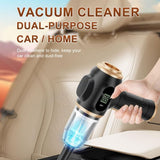 8-piece Black Handheld Cordless Vacuum Cleaner & Air Duster 2-in-1, Portable Car and V888-ELOSUNG53351