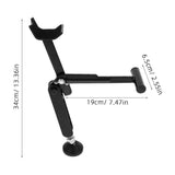 Portable Foldable Motorcycle Wheel Lift Stand for Front and Rear Wheels, Heavy Duty Black Support V1369-AZ3-W-19190