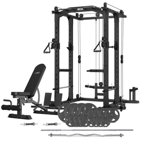 LSG GRK100 with FID Bench and 90kg Standard Bars and Weights V420-LGST-GRK100-A