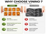 8-Cavity Mini Loaf Pan, Non-Stick Silicone Bread Mold with Sturdy Stainless Steel Frame Perfect V1341-ZY-2HL7SVVS-2PCS