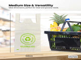 100x Medium Reusable Plastic Singlet Shopping Bags - 80% Recycled 38UM Compliant V238-SUPDZ-40992989347920