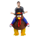 Thanksgiving Turkey Cartoon Costumes Air Model Inflatable Costume Funny Dress Up Props Halloween V1263-JX-7915
