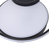 Modern LED Ceiling Light Dimmable Contemporary Black Flush Mount Ceiling Light Fixture for Bedroom V1294-YM0901-3119240065411