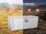 Underbody Truck Box, 30"14"16" Pickup Storage Box, Heavy Duty Aluminum Diamond Plate Tool Box with V952-CDK301416INCH2LT5V0