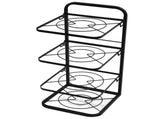 Kitchen Pots Organizer 4 Tiers Adjustable Height Space Saving Pan Rack for Under Sink Cabinet V1294-YM0703-3118230064611