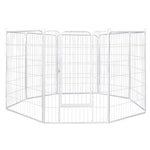 PaWz 8 Panel 40'' Pet Dog Playpen Puppy White 2.5kg Venison DO1005-40-WH