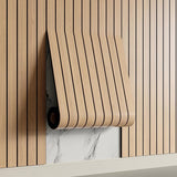 2 Pack Peel and Stick Oak Wood Slat Feature Panels 300x40cm Each DIY TV Headboard PVC Decor V1188-ZXY-131-790