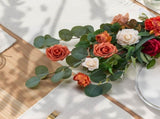 Standing Artificial Flowers Arrangements 4 PCS, 450 mm Tall Faux Flower Decorations for Wedding V952-ZSHQDLSCS175RY2Y4001V0