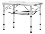 Folding Camping Table, Adjustable Height Portable Side Tables, Aluminum MDF Beach Table with Mesh V952-MDBKHWZDZ24Y0Q4P4001V0