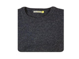 100% SHETLAND RAGG WOOL CREW Round Neck Knit JUMPER Pullover Mens Sweater Knitted - Navy - S V563-SW-CN-DNM45-S