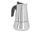 Stovetop Coffee Maker, Large Capacity Stainless Steel Moka Pot, 4 Cups, 400ml V1263-JX-3006