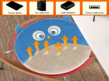 New Winter USB Heated Seat Cushion, Round Cartoon Pad for Office and Outdoor Use, Constant V1341-ZY-SGR9UT29-YELLOWCAT
