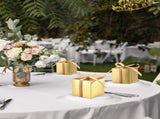 Glenmal 200 Pcs Small Gift Boxes 3 x 3 x 3 Inches Bulk Wedding Favor Candy Boxes with Ribbons Kraft V1258-DP02-C-1133
