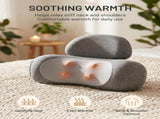 Neck Massager Pillow with Heat, Rechargeable Neck Massage Pillow, 2-Speed Vibration, Ergonomic V1107-CS-MEUDZ19