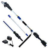 POWERBLADE 20V Cordless Pole Saw & Hedge Trimmer Combo, 8" Chainsaw Pruner & 20" Hedger, Telescopic V219-GTCCLSPBPS2PT2