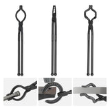 VEVOR Blacksmith Tongs, 3 PCS, V-Bit Bolt Tongs, Wolf Jaw Tongs and Z V-Bit Tongs, Carbon Steel V952-DVBITWOLFZV18KW80V0