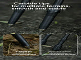 Lightweight Carbon Fiber 3 Section Trekking Pole, Adjustable Hiking Stick Fit For Height Under V1221-XM-LB2787-GM110