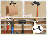 Allecto plus - Tool Storage Brackets, Set of 21, Y/U-Shape, Black, Includes Wrench, Shed Storage V1189-WXFBOL-143-1